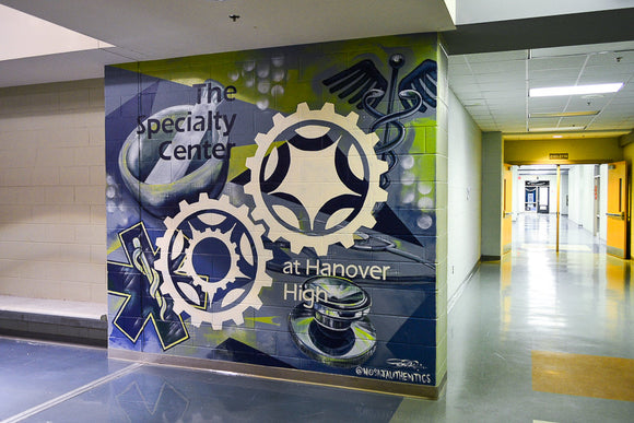 Hanover High School Specialty Center gets a facelift by artist Jason Ford